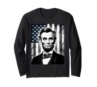 Abraham Abe Lincoln July 4th Holiday USA President Patriot Long Sleeve T-Shirt