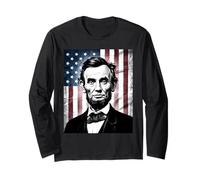 Abraham Abe Lincoln July 4th Holiday USA President Patriot Long Sleeve T-Shirt