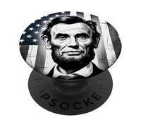 Abraham Abe Lincoln July 4th Holiday USA President Patriot PopSockets Adhesive PopGrip