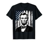 Abraham Abe Lincoln July 4th Holiday USA President Patriot T-Shirt