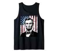 Abraham Abe Lincoln July 4th Holiday USA President Patriot Tank Top