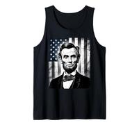 Abraham Abe Lincoln July 4th Holiday USA President Patriot Tank Top