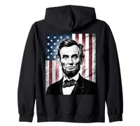 Abraham Abe Lincoln July 4th Holiday USA President Patriot Zip Hoodie
