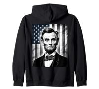 Abraham Abe Lincoln July 4th Holiday USA President Patriot Zip Hoodie