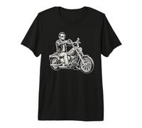 Abraham Abe Lincoln Motorcycle American Biker USA Dad Men Premium T-Shirt