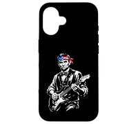 Abraham Abe Lincoln Playing Guitar Funny USA History Music Case for iPhone 16
