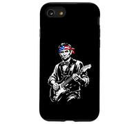 Abraham Abe Lincoln Playing Guitar Funny USA History Music Case for iPhone SE (2020) / 7/8