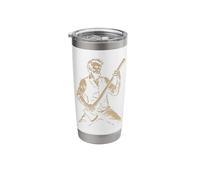 Abraham Abe Lincoln Playing Guitar Stainless Steel Insulated Tumbler