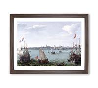 Abraham Adam Willaerts Painting Classic Painting Framed Print | A2 Walnut Framed Wall Art | Ready to Hang | Classic Historical Picture | Living Room Bedroom Lounge Office