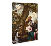 Abraham Bloemaert Flight Into Egypt Canvas Print | Gallery Wrapped 30mm Frame Wall Art | 24x16 inches | Ready to Hang | Classic Picture | Living Room Bedroom Lounge Office