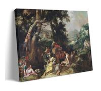 Abraham Bloemaert Wall Art Prints Paintings Poster The Preaching of Saint John The Baptist (1590 - 1610) Room Aesthetic Print Art Wall Painting Canvas Modern Bedroom Decor Frame 16x24inch(40x60cm)