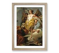 Abraham Hondius Angels Framed Print | A2 Oak Framed Wall Art | Ready to Hang | Modern Nature Picture | Living Room Bedroom Lounge Office