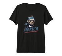 Abraham Lincoln 4th of July Merica Premium T-Shirt