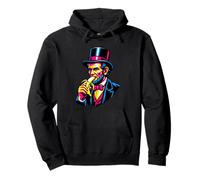Abraham Lincoln Abe Lincoln Eating Banana Cool Retro Vintage Pullover Hoodie