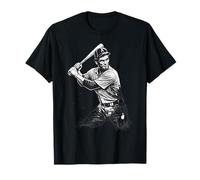 Abraham Lincoln Abe Lincoln Playing Baseball Sports Hitter T-Shirt