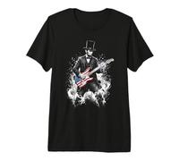 Abraham Lincoln Abe Lincoln Playing Guitar Premium T-Shirt