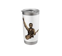 Abraham Lincoln Abe Lincoln Playing Guitar Rock Gesture Stainless Steel Insulated Tumbler