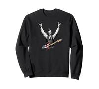 Abraham Lincoln Abe Lincoln Playing Guitar Rock Gesture Sweatshirt
