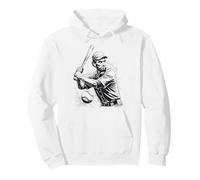 Abraham Lincoln Abe Lincoln Playing Sports Baseball Hitter Pullover Hoodie