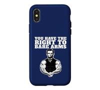 Abraham Lincoln Bare Arms You Have the right to bare arms Case for iPhone X/XS