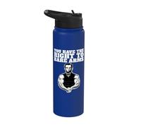 Abraham Lincoln Bare Arms You Have the Right to Bare arms Stainless Steel Insulated Water Bottle