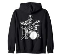 Abraham Lincoln Drummer President Music Lover Zip Hoodie