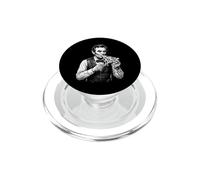 Abraham Lincoln Eating Pizza Funny History Meme PopSockets PopGrip for MagSafe