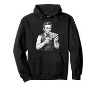 Abraham Lincoln Eating Pizza Funny History Meme Pullover Hoodie