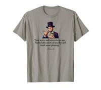 Abraham Lincoln Eating Ramen Funny T-Shirt