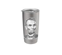 Abraham Lincoln Face Sketch Stainless Steel Insulated Tumbler