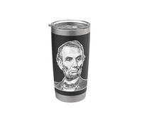 Abraham Lincoln Face Sketch Stainless Steel Insulated Tumbler