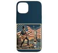 Abraham Lincoln Playing Electric Guitar 4th of July Retro Case for iPhone 13