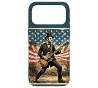 Abraham Lincoln Playing Electric Guitar 4th of July Vintage Case for iPhone 17 Pro Max