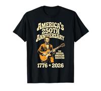 Abraham Lincoln Playing Guitar 4th July 250th Anniversary T-Shirt