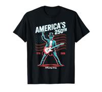 Abraham Lincoln Playing Guitar 4th July 250th Anniversary T-Shirt