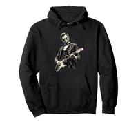 Abraham Lincoln Playing Guitar - 4th July Independence Day Pullover Hoodie