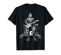 Abraham Lincoln Playing Guitar American Flag Bandana T-Shirt