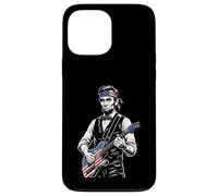 Abraham Lincoln Playing Guitar Funny Abe USA Music History Case for iPhone 13 Pro Max