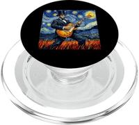 Abraham Lincoln Playing Guitar Patriotic Funny July 4th PopSockets PopGrip for MagSafe
