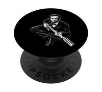 Abraham Lincoln Playing Guitar Sitting Funny Music Humor PopSockets Adhesive PopGrip
