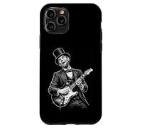 Abraham Lincoln Playing Guitar Vintage Rock Funny History Case for iPhone 11 Pro