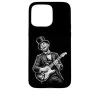 Abraham Lincoln Playing Guitar Vintage Rock Funny History Case for iPhone 15 Pro Max