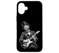 Abraham Lincoln Playing Guitar Vintage Rock Funny History Case for iPhone 16 Plus