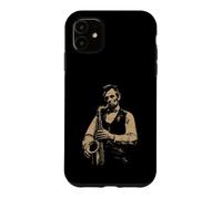 Abraham Lincoln Playing Saxophone Funny Sax Player Musician Case for iPhone 11