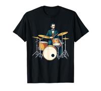 Abraham Lincoln Playing The Drum Set T-Shirt