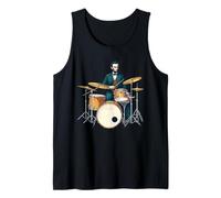 Abraham Lincoln Playing The Drum Set Tank Top