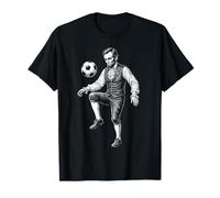 Abraham Lincoln President Playing Soccer Retro Vintage T-Shirt