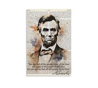 Abraham Lincoln Quote Print Philosophical Saying Philosophy Poster US President Civil War Wall Art American Icon United States Gift for Him Modern Wall Prints Abstract Geometric Minimalist Art Framed