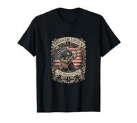 Abraham Lincoln Rock Guitar American Flag Emancipator Value Graphic T-Shirt