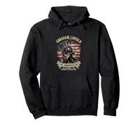 Abraham Lincoln Rock Guitarist 1865 Concert Pullover Hoodie